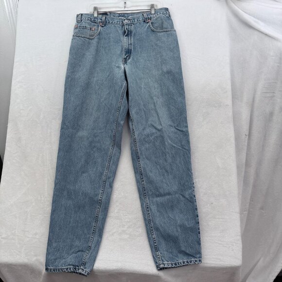 Vintage Levis 560 Jeans Mens 36x34 (34x33) Blue Loose Fit Tapered Leg Baggy - Picture 1 of 12